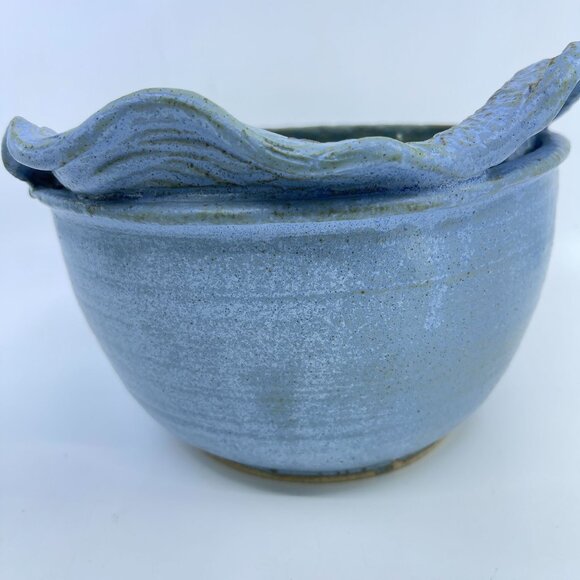 timberlate ceramic arts handcrafted ceramic bowl with fish & starfish design - Picture 6 of 10
